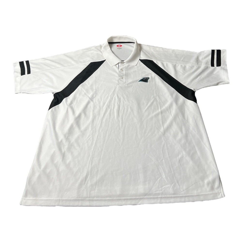 NFL VF Imagewear Carolina Panthers Football Sport Team White Polo Men’s Size 2XL